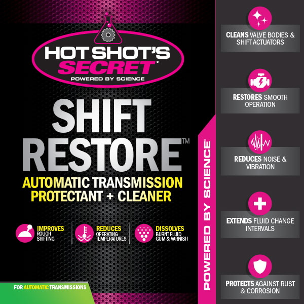 Hot Shot's Secret Shift Restore Automatic Transmission Protectant + Cleaner