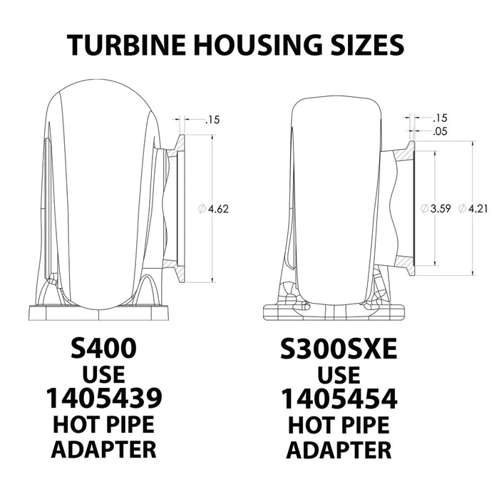 COBRA V-BAND TO T6 HOT PIPE ADAPTER S400 T6 TURBO